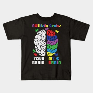 Autism Awareness - Awetistic Genius Kids T-Shirt